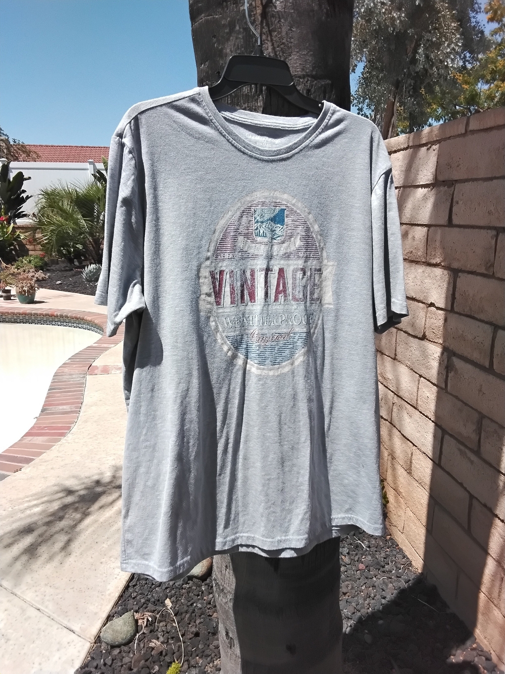 Weatherproof Gray Crewneck Graphic Tee